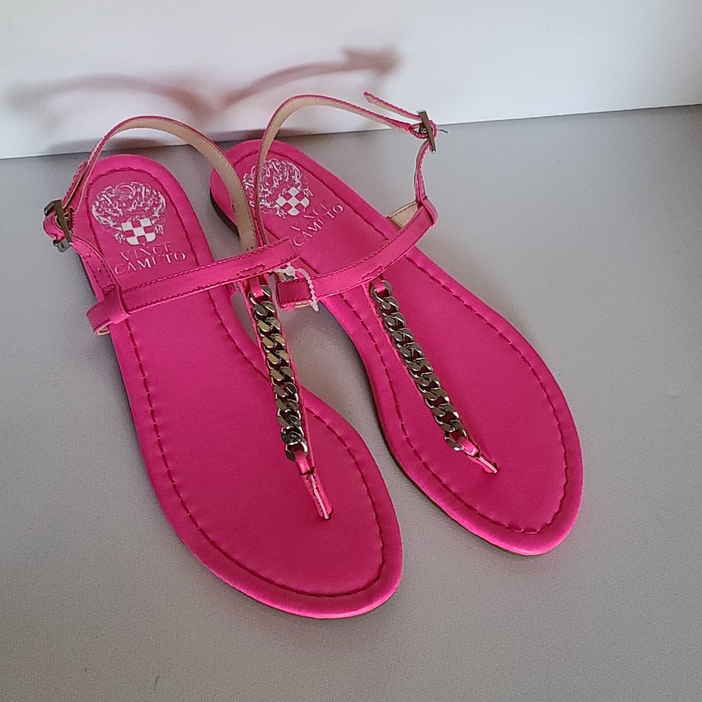 VINCE CAMUTO HOT PINK SANDALS
